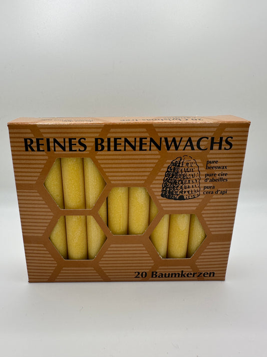 Baumkerzen aus Bienenwachs 20St.